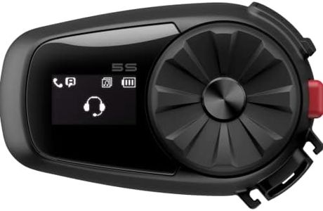 Sena 5S Sistema di comunicazione Bluetooth per moto, Confezione doppia, Nero