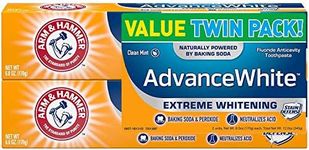 Arm & Hammer Advance White Extreme Whitening Baking Soda and Peroxide Toothpaste, 6 Ounce, Twin Pack