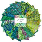 Kaffe Fassett Classics Plus Meadow 5" Charm Pack for Free Spirit Fabrics 42 5" Fabric Squares