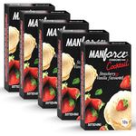 Manforce Cocktail Strawberry & Vanilla Extra Dotted & Flavoured Condoms | 50 pcs | Lubricated Latex Condoms | For Her Enhanced Pleasure | India’s No. 1* Condom Brand for Safe Sex