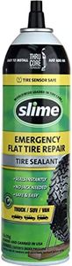 Slime 60187 Flat Tire Puncture Repair Sealant, Emergency Repair for Highway Vehicles, Suitable for Cars/Trailers, Non-Toxic, eco-Friendly, 18oz