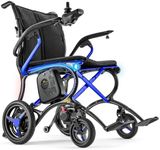 Forcemech Ultralite G20 PRO Carbon Fiber Electric Wheelchair for Adults, 25 lbs Lightweight Foldable Power Chair, 300 lbs Capacity, 12.5Ah Battery, Smart 360° Controller, Triple LED Lighting