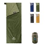 Naturehike Envelope Sleeping Bag – Ultralight Portable, Waterproof, Compact,Comfortable with Compression Sack - 3 Season Sleeping Bags for Traveling, Camping, Hiking, Outdoor Activities