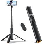 TODI 63" Phone Tripod, Tripod for iPhone & Portable Selfie Stick Tripod with Remote, Phone Tripod Stand for Video Recording, Travel Tripod for Cell Phone Tripod Compatible with iPhone 15/14/13/Android