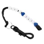 1 Piece Golf Beads Score Counter with Clip (Blue), Golf Stroke Score Count Keeper Putting Score Counter for Referee Caddy Golfer