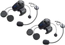 Sena SMH10 Motorcycle Bluetooth Headset/Intercom with Universal Microphone Kit Dual Pack