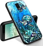 RYUITHDJP for Blu View 3 Phone Case 6"(B140DL) Turtle Cute Design, Phone Case for Blu View 3 Case TPU Stylish Protective Cover