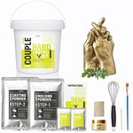 Kraftify Hand Casting Kit for Couples and Baby | 3D Moulding Powder for Hand, Foot, Molding Clay | Hand Mould Kit | DIY Kit for Gift (Couple Kit)