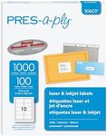 Pres-a-Ply Labels (PRFIX) 2 X 4 Inch White Laser & Inkjet Labels 1000 Count (30603) made In Canada for The Canadian Market