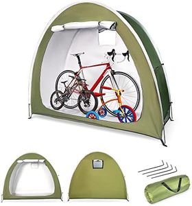 Bike Cover Storage Tent, Foldable Outdoor Bike Tent for Bikes, Garden Tools, Lawn Mover, Waterproof Storage Tent (Green)