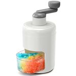 Ice Shaver Manual Snow Cone Machine Protable Shaved Ice Maker Ice Crusher with 3 Free Ice Boxes