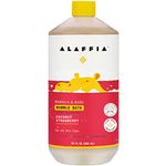 Alaffia - Bubble Bath with Coconut & Hibiscus for Babies & Kids Coconut Strawberry Scent - 32 fl. oz.