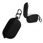 kwmobile Case Compatible with JBL Wave 100TWS Case - Silicone Cover Holder for Earbuds - Black