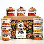 Nature Kitchen Indian Curry Gourmet Spice Seasoning Selection Mix Gift Set Kit. 9X Gluten-Free Herbs and Spices for Cooking Recipes. Including Blends for Vindaloo, Korma, Masalas and More