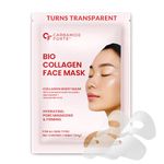 Carbamide Forte Bio Collagen Mask | Collagen Mask Overnight | Sheet Mask | Korean Glass Skin Overnight Hydrogel Face Mask Sheets for Deep Hydration, Pore Minimizing, Firming & Moisturizing | Paraben-Free | For All Skin Types | 1 Piece - 35g