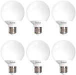 Sunco 6 Pack Vanity Globe Light Bulbs G25 LED for Indoor Bathroom Mirror Living Area, CRI92 3000K Warm White, Dimmable 450 Lumens, 6W, E26 Base, Round Frosted Classic Ambient Decorative Bulb - UL