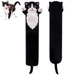 MUFEIRUO Long Cat Plush Pillow, 50 cm Black Long Cat Body Toys, Cute Long Cat Stuffed Animals Cat Plushie, Black Long Plush Cat Doll Kawaii Stuffed Cat Plush Toys for Kids Birthday Christmas