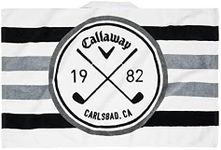 Callaway Golf 30X20 Tour Authentic Towel, White/Black/Charcoal