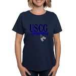 CafePress USCG Grandma Dog Tag Women's Dark T Shirt Womens Cotton T-Shirt Navy