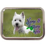 Personalised West Highland Terrier Westie St343 2oz Tobacco Tin | Baccy Storage | Pill Box | Cigarette Rolling Stash Can