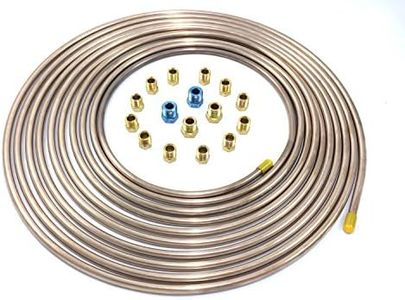 The Stop Shop 25 Ft. of 1/4" Copper Nickel Tubing with Fittings