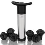 AKSESROYAL Wine Saver Kit: 6 Vacuum Stoppers for Ultimate Flavor Preservation, Wine Accessories, Reusable Bottle Sealer to Keep Wine Fresh