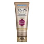 Jergens Natural Glow +Nourish Daily Moisturizer & Gradual Sunless Self Tanning Body Lotion for Dry Skin, Fair to Medium Shade (220 mL)