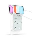 Multi Plug Outlet Extender Surge Protector, Huntkey 30W PD USB Wall Charger, 4 Outlet Splitter with 3 USB Wall Plug (1 USB C Port),1080J Power Strip Multiple Plug Adapter for Home, Travel, College Dorm Room