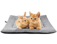 Onarway Dog Bed Mat Small: Washable Fluffy Dog Bed Cushion for Cats Puppies - S 61x46cm Sherpa Dog Crate Mattress for Small Pets Grey