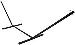 Sunnydaze Steel Hammock Stand - 400-Pound Capacity - 12-Foot -Black Powder-Coated Finish