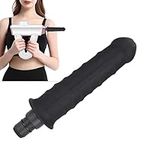 Massage Gun Head Deep Tissue Percussion Instrument Attachment Silicone Waterproof Head Attachment for Muscle Massager Massage Gun Black (12mm)