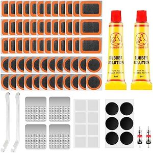 Bohoray Parches Bicicleta, 120 Piezas Kit de Reparación de Pinchazos de Neumáticos de Bicicleta con 14 Parches Autoadhesivos para Neumáticos para Bicicletas de Carretera, de Montaña o de Paseo
