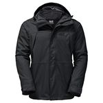 Jack Wolfskin Men's Harbor Bay Jacket, Black, 3X-Large