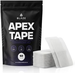 Apex Micropore Tape - Gentle on Skin & Painless Removal - 60 Pack | Max Breathability Hypoallergenic Tape - For Both Extended Wear & Sensitive Skin Types - 3.5 x 2 in.