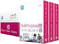 HP Printer Paper 8.5x11 MultiPurpose 20 lb 3 Ream Case 1500 Sheets 96 Bright Made in USA FSC Certified Copy Paper HP Compatible 112530C