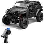 GoolRC 1:12 Scale 4 Wheel Drive Remote Control Car, Off-Road Truck with Lights, 2.4G Remote Control Crawler