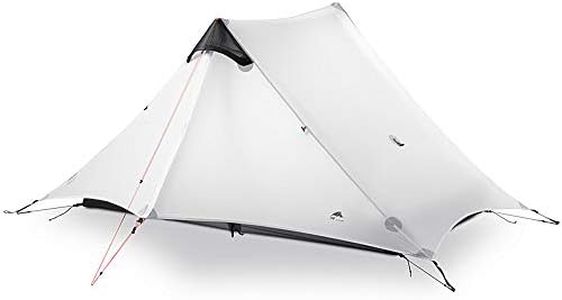 3F UL Gear lanshan 2 Tent 2 Person Oudoor Ultralight Camping Tent 3 Season Professional 15D Silnylon Rodless Tent 4 Season (2P Gray 3 Season)