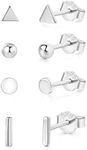 925 Sterling Silver Stud Earrings f