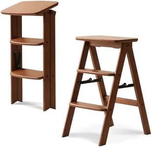 Bamboo 3 Step Ladder