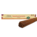 Bless-Sandalwood-Incense-Sticks 100%-Natural-Handmade-Hand-Dipped-Incense-Sticks Organic-Chemicals-Free for-Purification-Relaxation-Positivity-Yoga-Meditation The-Best-Woods-Scent (25 Sticks (40GM))