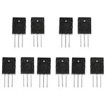 Garosa 2SC5200 Transistor, 5 Pair Transistor, 2SA1943 and 2SC5200 High Power Matched Transistor, BJT Transistors
