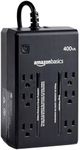 Amazon Basics Standby UPS 400VA 255W Surge Protector Battery Power Backup, 6 Outlets - Black