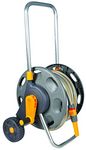 Hozelock Hose Trolley 20m, Orange - Durable Plastic, 5.25kg, 2 Wheels, Suitable for 40m Hose, Wagon