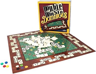 Calliope Games Double Double Dominoes - Mexican Train Domino Board Game With a Twist - Family Game For Game Night -2-4 Players