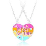 Bff Necklace for 2 Girls Matching M