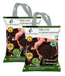 COIR GARDEN - Organic Vermicompost Fertilizer Manure For Plants as Insecticide (10 KG) for Home Gardening | Soil Mix for Pot Plants | Compost Garden Soil | Natural Booster for Flowering Plant