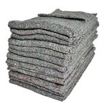 Pack of 50 Furniture Moving Van Removal Packing Transit Fabric Blankets -200cm x 150cm