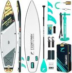 TIDETREK 11'6" Inflatable Stand Up Paddle Boards, Premium SUP Accessories, Non-Slip Comfort Deck for Youth & Adults (Royal Teal)