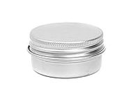 12PCS 100ML 3.3oz Silver Round Tin Containers With Tight Twist Screw Cap Aluminum Metal Cosmetic Case Jar Storage Travel Can For Lip Balm Nail Art Tea Powder Cream Candles Eye Shadow Crafts Jewelry