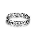 Beydodo Bracelet Chain Men, Bangle Chain Bracelet 8.6 inch Stainless Steel Bracelets for Men